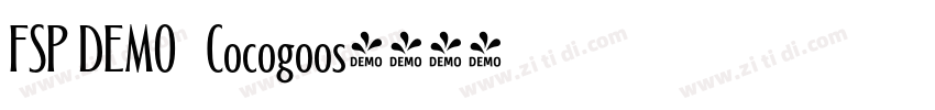 FSP DEMO   Cocogoos字体转换